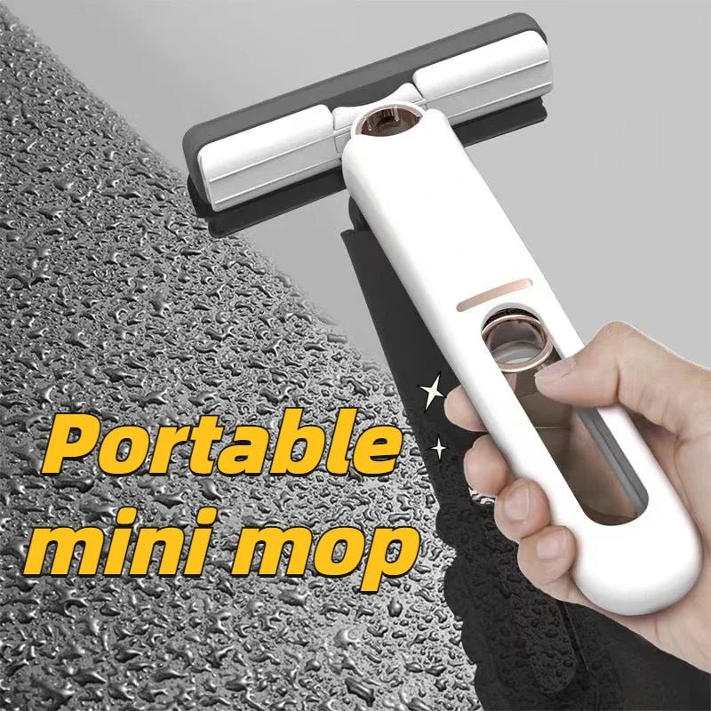 Mini Mop Portátil com Auto-Espremedor para Limpeza de Superfícies